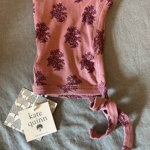 NWT Kate Quinn cotton plum bonnet